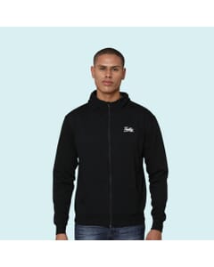 Greys&Blues Rocky Hoodie with Zip- Black
